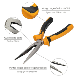 Pinze a bocca dritta 200 mm. Acero DIN 5745 - Product Image 3