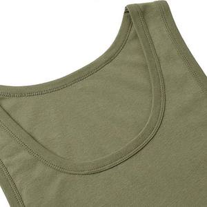 Chaleco de entrenamiento para hombre, sólido, sin mangas, para entrenamiento, Fitness, culturismo, entrenamiento, deportes, camisetas sin mangas, chaleco, camiseta, Color verde, Verano - Product Image 5