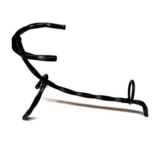 Soporte para cuerno de beber de metal de nuevo diseño con revestimiento negro Soporte para vikingo de metal con estilo popular - Product Image 4