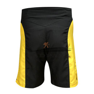 Pantalones cortos de boxeo elásticos lisos para hombre al por mayor de fábrica para lucha/pantalones cortos de boxeo profesionales de alta calidad para hombre - Product Image 2