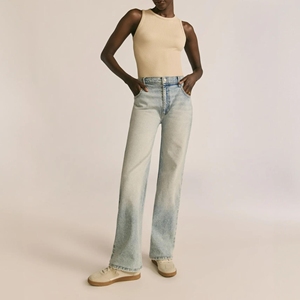 Débardeur côtelé sans manches à col montant pour femme, respirant, écologique, séchage rapide, tissu extensible, idéal pour la gym, le yoga et le quotidien - Product Image 6