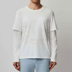 Camiseta Personalizada de Doble Capa de Poliéster/Algodón Ecológica y Transpirable, Cuello Redondo, Corte Holgado para Adultos, OEM - Product Image 1