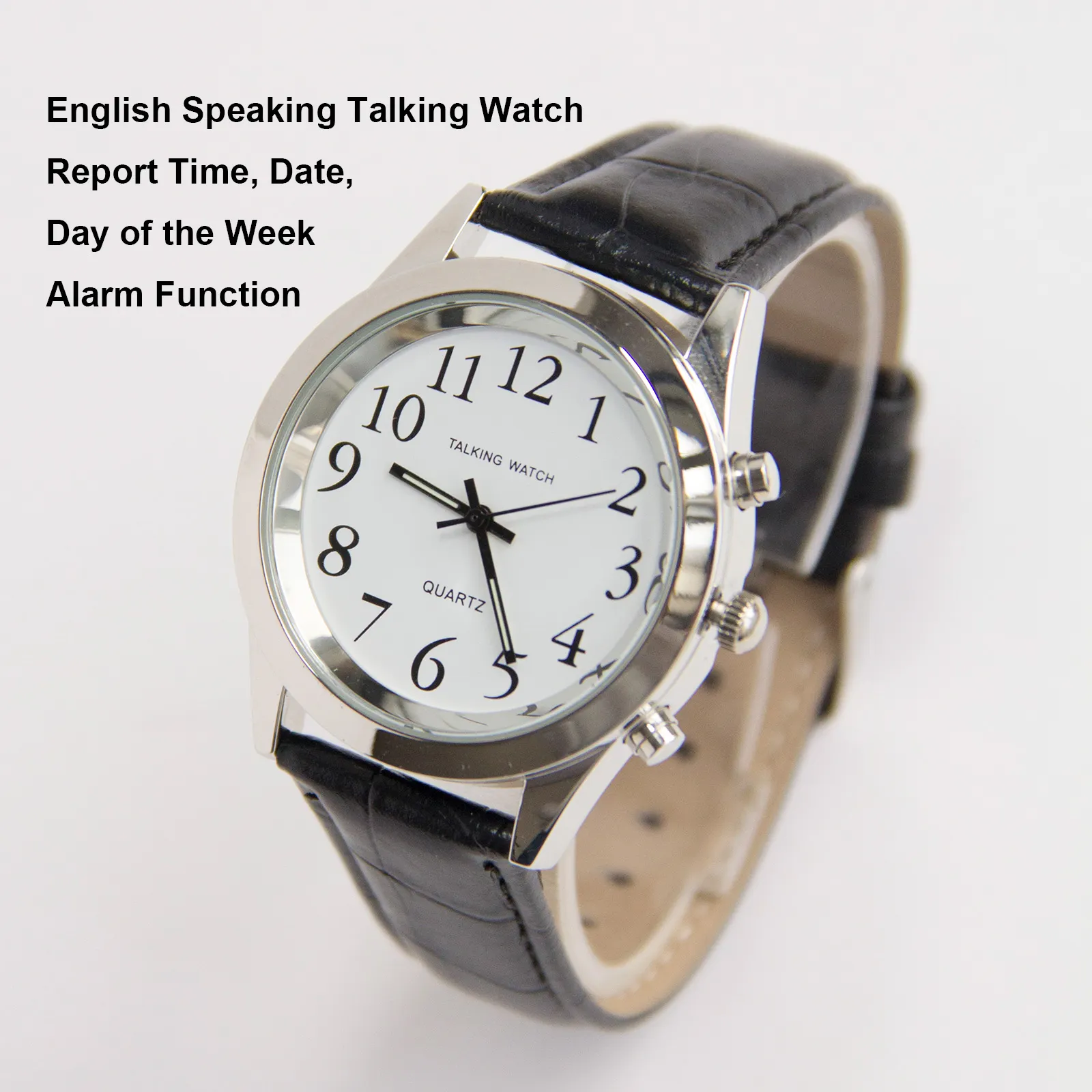 Engels Sprekend Pratend Horloge Met Datum Voor Blinde Slechtziende Moeder Faterh Ouderen Geschenk
