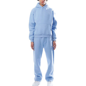 Ensemble de survêtement zippé intégral avec coupe athlétique et impression brodée disponible en gros - Product Image 3