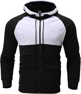 เสื้อกันหนาวมีฮู้ดสำหรับผู้ชายเสื้อมีฮู้ดแบบรูดซิปเต็มแขนยาวเสื้อขนแกะน้ำหนักเบามีกระเป๋า - Product Image 1