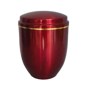Urne funéraire en fer revêtue de poudre noire Fournitures funéraires Urne solide pour cendres d'adultes à bas prix - Product Image 3