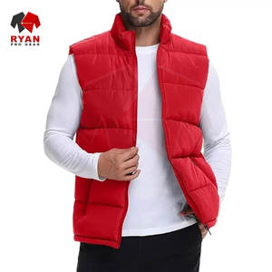 Gilet matelassé pour homme, logo personnalisé, OEM ODM, design matelassé léger, sans manches, vêtements d'hiver, chaud, isolé, vente en gros - Product Image 5
