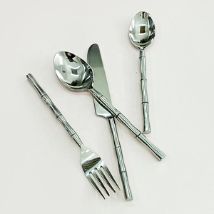 Silver Mirror Polished Handmade Design Twisted Flatware <b>Sets</b> handmade half twist handle <b>Cutlery</b> <b>Set</b> - Product Image 5