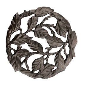 Elegant & Classic Flower Design Iron Metal <b>Trivet</b> Customized Shape Black Mats & Pad for <b>Pan</b> & Hotpot Dining Table Heat Resistant - Product Image 4