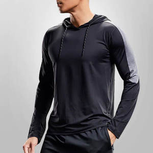100% poliéster gimnasio deporte entrenamiento sudadera entrenamiento Fitness camisa ropa deportiva con capucha - Product Image 1