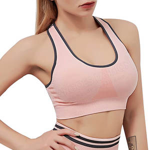 Femmes de haute qualité Gym Fitness porter respirant sans couture sport soutien-gorge deux pièces Yoga ensemble solide léger entraînement tricot - Product Image 4