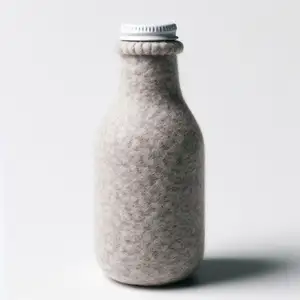 Cubierta de botella de fieltro versátil: funda elegante, ecológica y aislada para sus bebidas: proteja de lujo