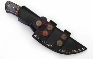 มีดสกินเนอร์ด้ามไม้มีดล่าสัตว์เหล็กดามัสกัสทำด้วยมือขนาดที่กำหนดเอง - Product Image 6