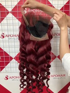 วิกผมลูกไม้แบบเต็มความหนาแน่นของ180% HD แบบหลวมสีดำเป็นลอนสำหรับผู้หญิงผมแท้จากจีนขายส่ง - Product Image 3