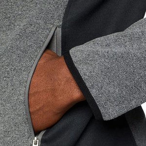 Veste polaire Sherpa épaisse d'hiver vintage à logo personnalisé pour hommes pull d'extérieur chaud avec veste d'hiver en tissu de toile - Product Image 3