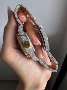 Reloj de Pulsera de Lujo para Hombre, Estilo Hip Hop, Personalizado con Diamantes Moissanite - Product Image 3