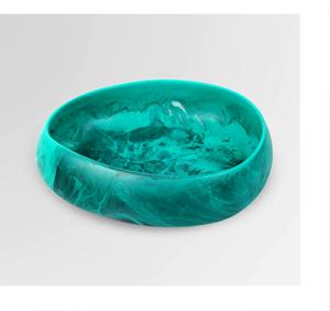 Tazón y Plato para Servir de Resina Hechos a Mano Ecológicos, Aptos para Lavavajillas, Diseño de Arte Moderno para Fiestas, Hechos en India - Product Image 3