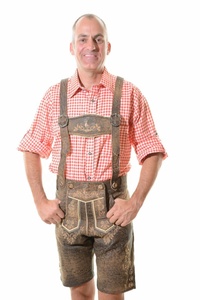 Pantalones de Cuero para Hombre, Estilo Bávaro, Color Marrón, para Oktoberfest, Pantalones Trachten, Tela de Cuero Personalizada, Piel de Vaca, Gamuza - Product Image 2