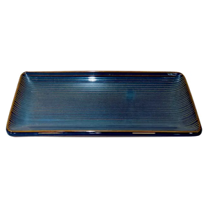 Plateau de service en tôle avec finition nickelée Design de fleurs en forme de rectangle de haute qualité pour servir dans les hôtels - Product Image 1