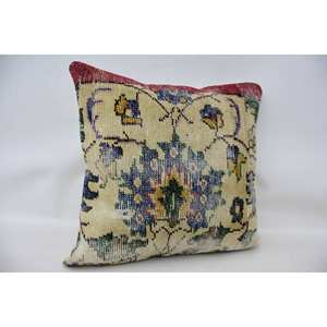 24x24 pulgadas Multicolor lana Patchwork Kantha almohada tejida cojín decorativo con patrón Vintage - Product Image 2