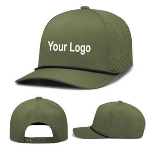 Gorra de béisbol ajustable de malla de 5 paneles, gorra de verano Unisex Weekender, diseño perforado, gorra de base estructurada transpirable - Product Image 1