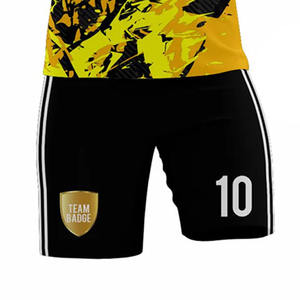 Último Modelo de Uniformes de Fútbol con Serigrafía, Camisetas con Logotipo Personalizado + Conjuntos de Pantalones Cortos, 100% Poliéster, Unisex para Hombre y Mujer, Impermeables - Product Image 6