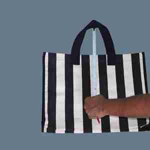 Sacs à provisions pliants en toile élégants, pratiques et mémorables qui libèrent la puissance - Product Image 5