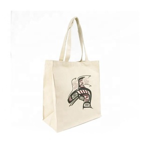 Eagle Wing Impreso Calidad asegurada Servicio OEM Logotipo personalizado barato Lona de compras orgánica Tamaño original Bolsa reciclada ecológica - Product Image 1
