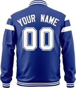 Custom Applique Embroidery <b>Varsity</b> <b>Jacket</b> Satin Zipper Closure Oversized <b>Bomber</b> Streetwear College Letterman <b>Jacket</b> for <b>Men</b> - Product Image 5