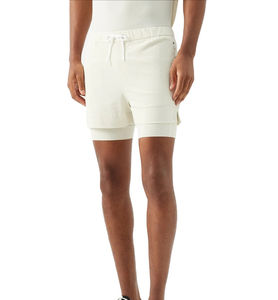 2026 ensemble de shorts d'été deux pièces coupe ajustée pour hommes survêtement extensible à quatre voies décontracté en tissu éponge - Product Image 3