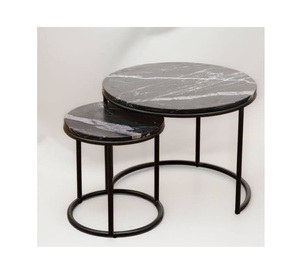 Alta demanda, mesa auxiliar redonda de última calidad con mesa auxiliar de metal y mármol, uso para sala de estar, hogar, oficina a buen precio - Product Image 5