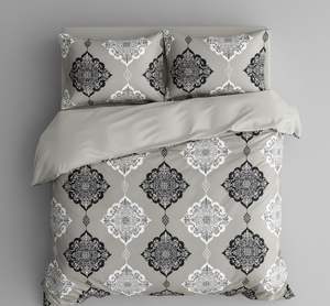 Juego de Ropa de Cama de Microfibra Tejida de 3 Piezas, Tamaño Queen, Diseño Moderno con Fundas de Almohada, Resistente a la Decoloración/Arrugas y Duradero - Product Image 1