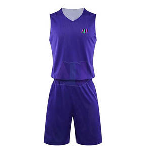 Vente directe d'usine, ensembles d'uniformes de basket-ball pour hommes, respirants, tissu 100% polyester, évacuation de l'humidité, légers, logos personnalisés - Product Image 1
