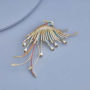 Chic <b>Crystal</b> Rhinestone Zinc Alloy Brooch Pin 22g for Women's Party Gifts <b>Animal</b> Pattern Korean Style - Product Image 1