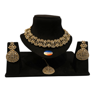 Thiết kế Choker set đồ trang sức dành cho phụ nữ thích hợp cho sarees lehengas và tất cả các loại truyền thống dân tộc mặc - Product Image 2