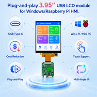 Module d'affichage LCD TFT TDO 4 pouces 480x480, écran HMI USB Type C AF pour Raspberry Pi, Windows, Linux, systèmes embarqués
