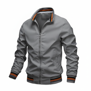 Chaqueta Bomber Softshell Elegante Personalizada de Fábrica con Precio OEM ODM para Hombre, Logotipo Personalizado, Cortavientos, Ropa Deportiva Informal - Product Image 6