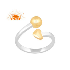 แหวนปรับได้ดีไซน์รูปหัวใจเงินสเตอร์ลิงทำด้วยมือเครื่องประดับที่ออกแบบได้ตามต้องการสำหรับผู้หญิงของขวัญสำหรับผู้หญิงสำหรับเธอ - Product Image 1