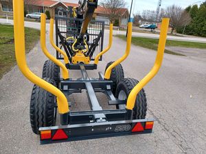 Remorque forestière de 5 tonnes pour VTT avec grue, homologuée pour la route, pour usage agricole - Product Image 5