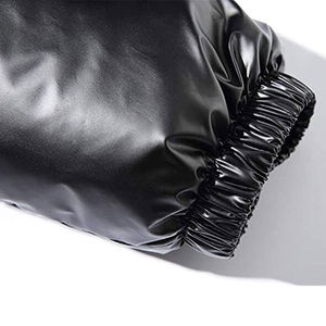 Vestes pour hommes, veste d'hiver matelassée personnalisée pour hommes, couleur unie, toile unie, capuche à bulles, fermeture éclair intégrale, col montant, style streetwear - Product Image 5