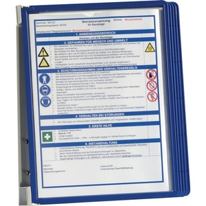Display Board Wall Bracket for 5 Dark Blue Panels with Profile Frame-DURABLE - Product Image 1