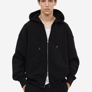 Sweats à capuche pour hommes personnalisés de haute qualité, vêtements de rue surdimensionnés vierges, sweats à capuche d'hiver brodés à la mode en gros à prix d'usine - Product Image 6
