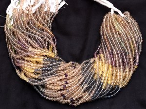 Piedras preciosas de fluorita de 4mm-5mm cuentas redondas lisas Natural Multi fluorita piedras preciosas semipreciosas cuentas redondas lisas para la fabricación de joyas - Product Image 4