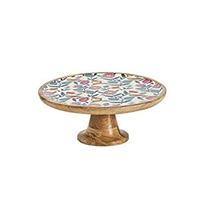 <b>Carved</b> <b>Wooden</b> Cake Stand with Sticker Printed for Home & Hotel at Cheap Price <b>Wooden</b> Cake <b>Tools</b> for Bakeware - Product Image 1
