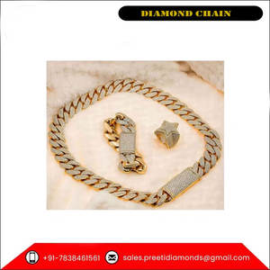 <b>Top</b> Selling Luxury Anniversary Wedding Fashion Jewellery 10K Gold Miami Cuban <b>Chain</b> Diamond <b>Chain</b> - Product Image 4