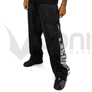 กางเกงวอร์มผ้าไนลอนขาบานสำหรับผู้ชายกางเกงวอร์มกางเกงวอร์มลำลองขากว้างปรับแต่งได้ออกแบบโลโก้ได้ตามต้องการ - Product Image 1