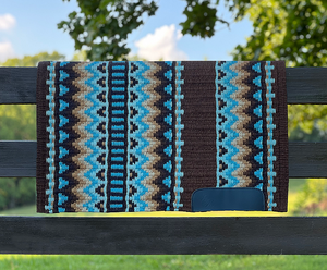 Manta de sillín de lana Premium de alta calidad, almohadilla de equitación occidental hecha a mano, manta ecuestre personalizada duradera, superventas en India - Product Image 1