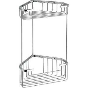 Double Corner Stainless Steel Shower Soap Dish <b>Storage</b> Rack for <b>Bath</b> Products - Product Image 2