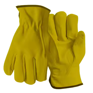 Gants de travail en cuir fendu de vache en grain de buffle résistants à l'abrasion durables pour les gants de jardinage ménagers - Product Image 2