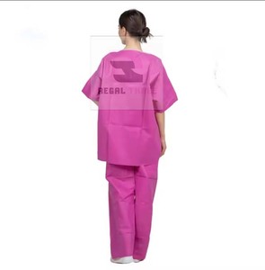 ชุดเครื่องแบบทางการแพทย์สำหรับผู้ป่วยชุดสครับและชุดสครับผ้านอนวูฟเวนสำหรับพยาบาลในโรงพยาบาล - Product Image 2